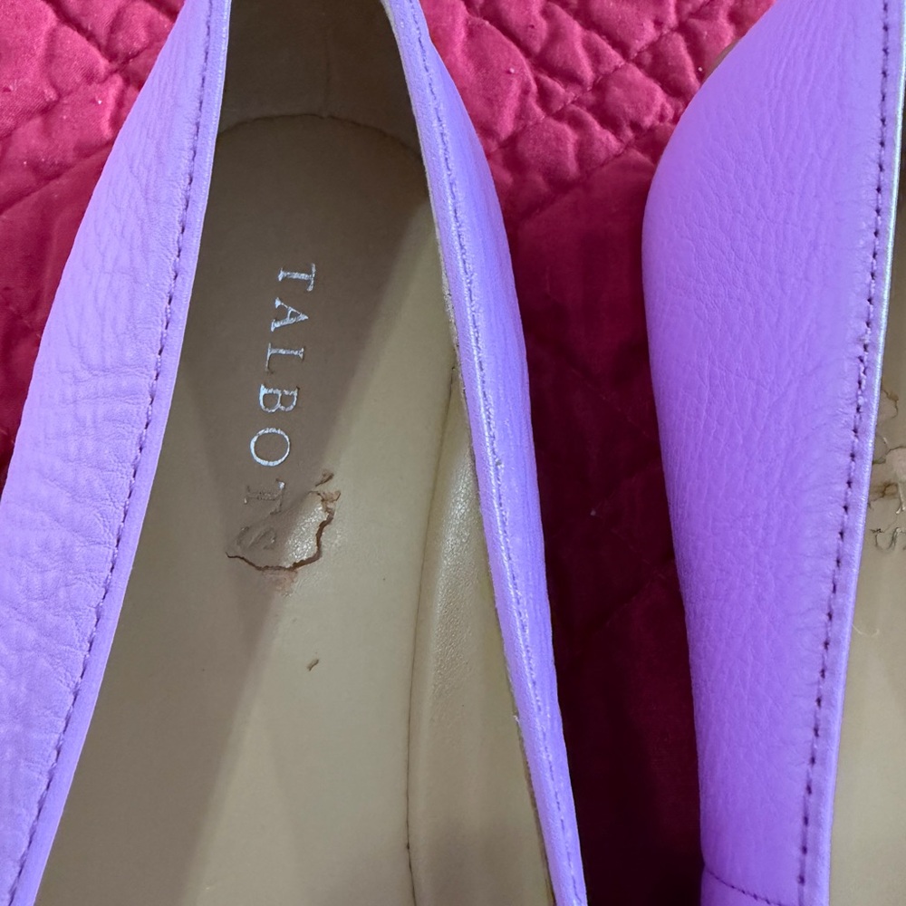 TALBOTS FRANCESCA CHAINLINK DRIVING MOCCASINS - PEBBLED LEATHER SIZE 9.5 - Picture 3 of 11